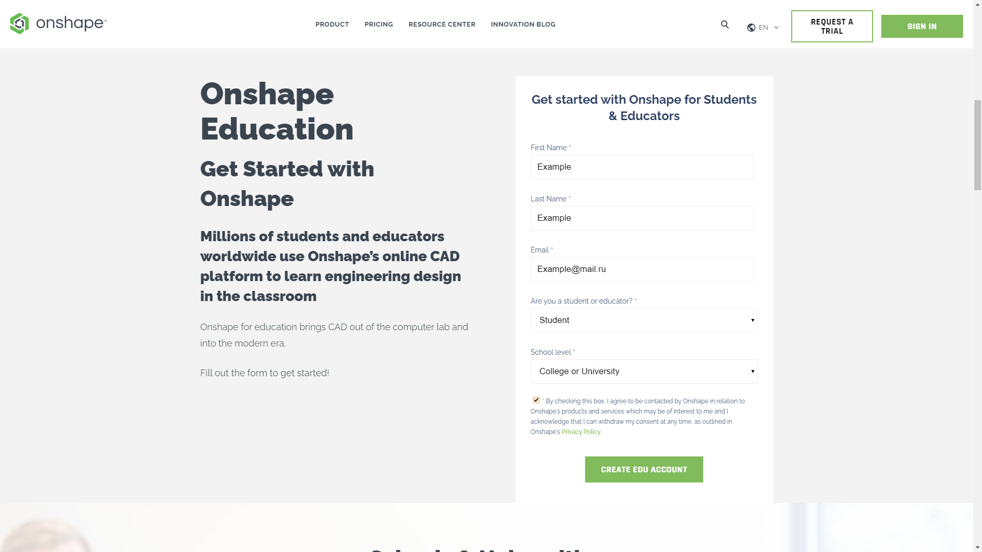 Education Account